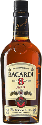 Rum Bacardi 8 Anos 70Cl